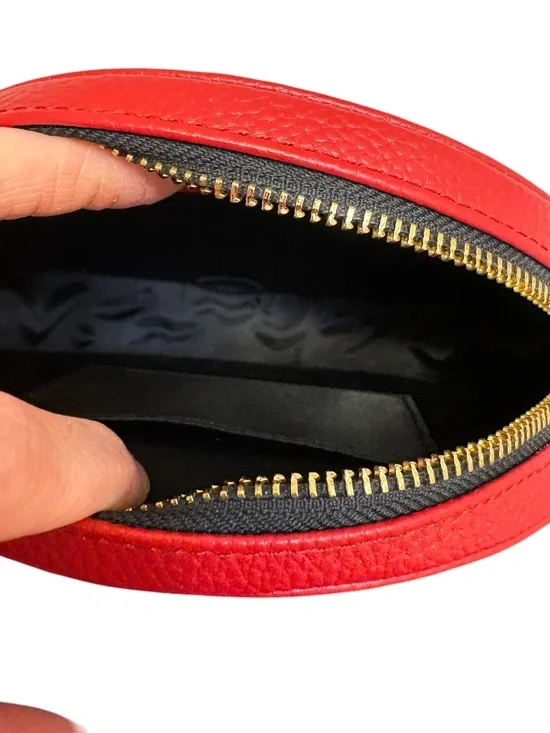 Bandolier red leather Leah crossbody bag - Picture 4 of 6